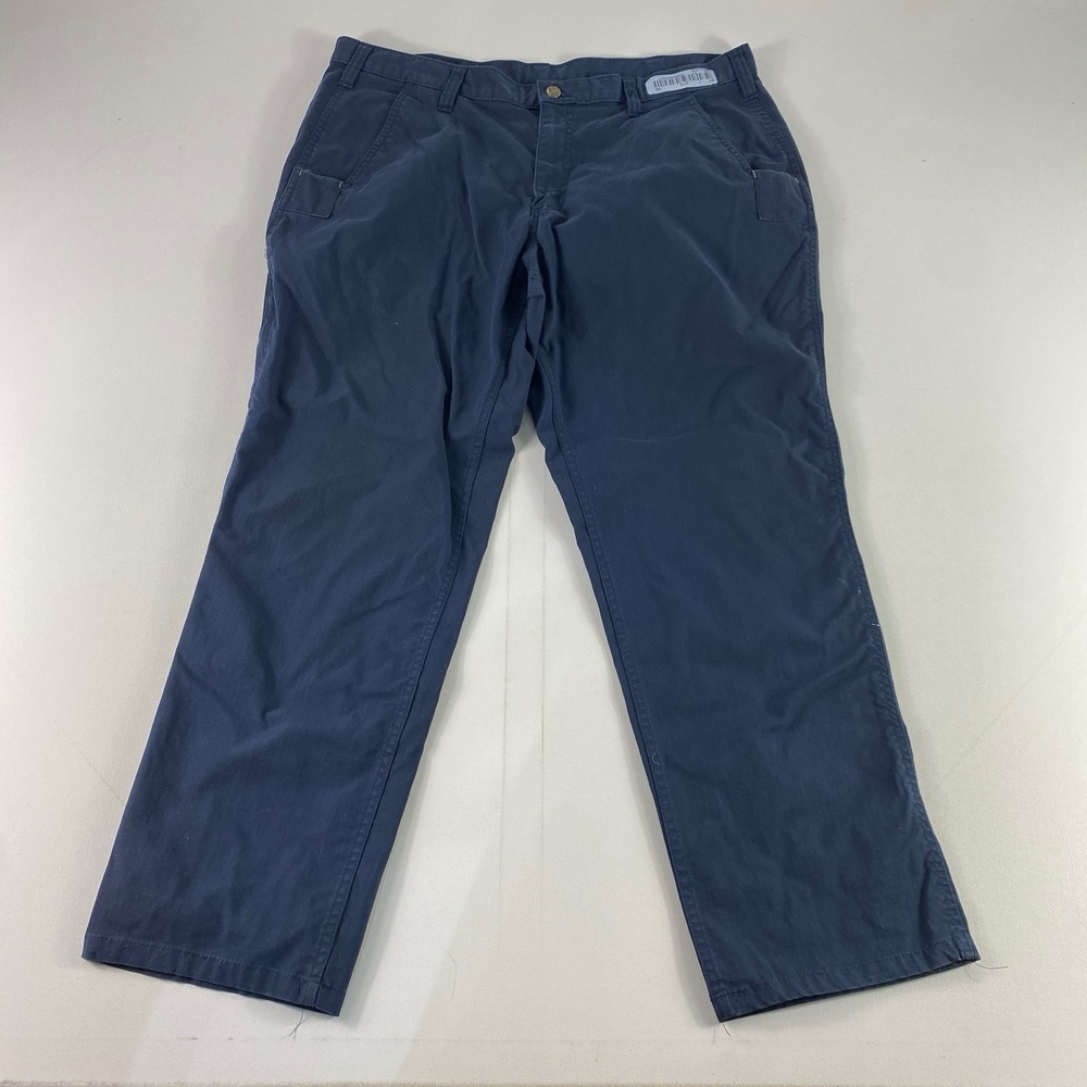 Carhartt‎ Pants Mens 38/30 Relaxed Fit Blue Bicomponent Flex Fit Workwear 74533